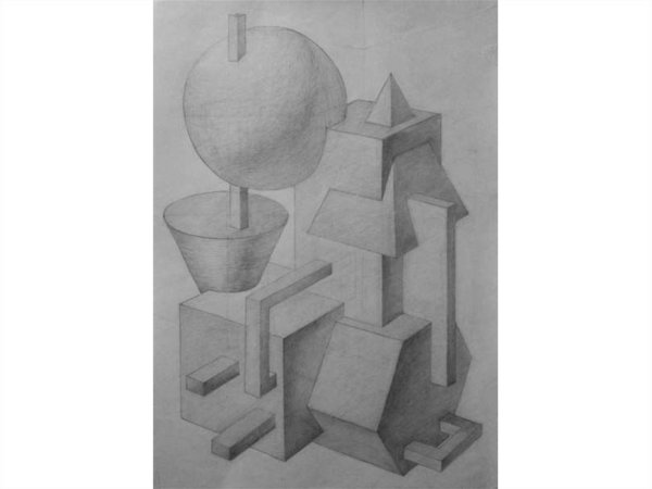 Композиция из объемных фигур