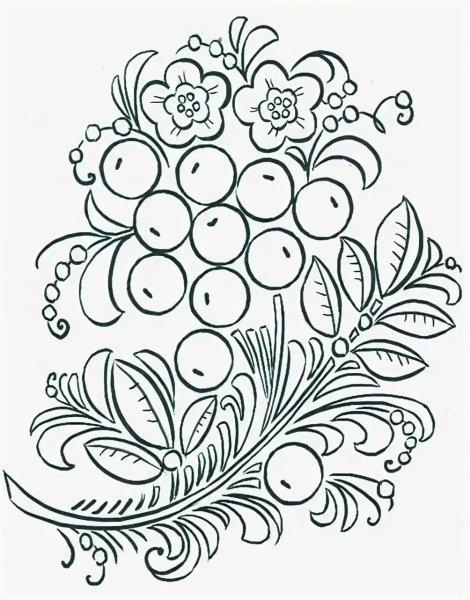 Петриковская роспись трафареты