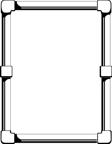 Рамки для текста простые черно-белые