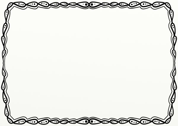 Рамка прозрачная простая