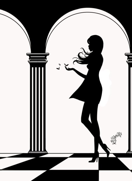 Силуэтные иллюстрации