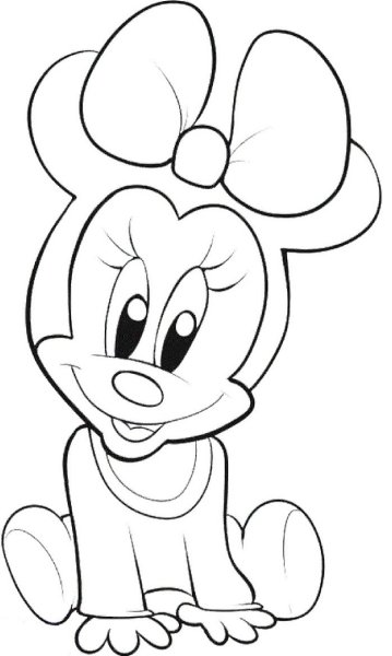 Срисовки Микки Мауса из мультика Дисней
