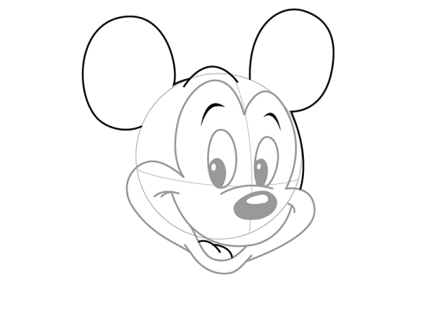Микки Маус скетч