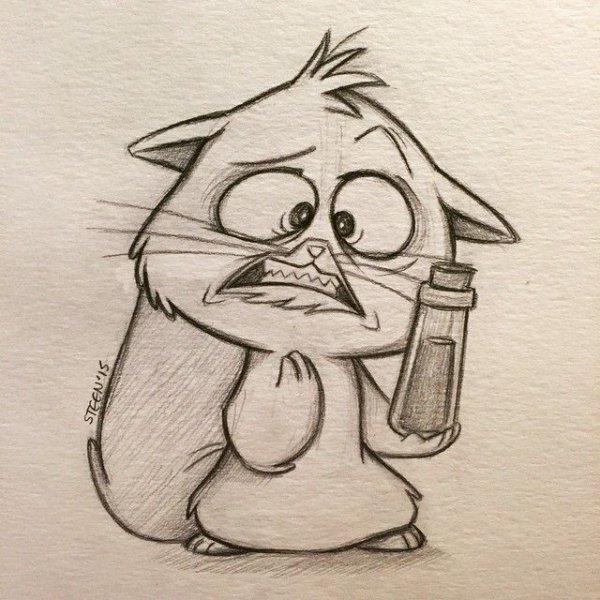 Рисунки карандашом мультяшки