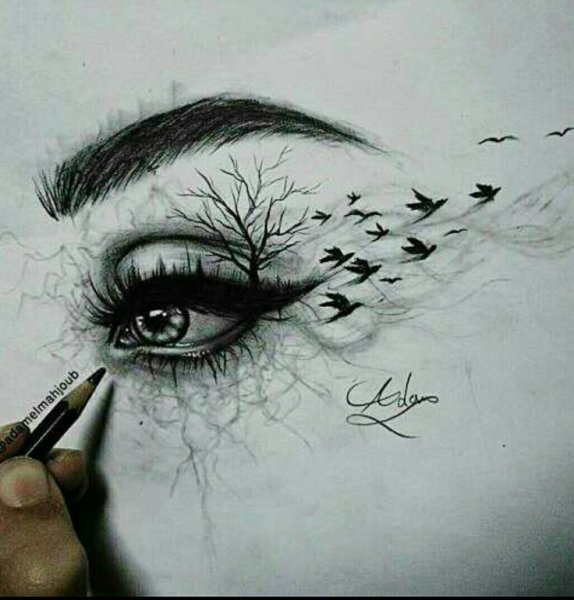 Интересные рисунки карандашом