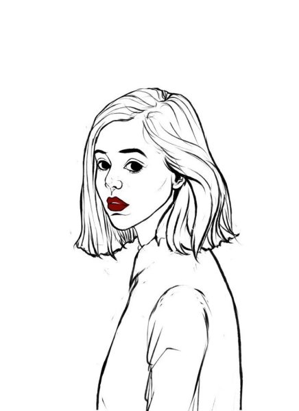 Рисунки для срисовки черно белые