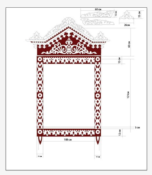 Резные наличники из дерева своими руками чертежи