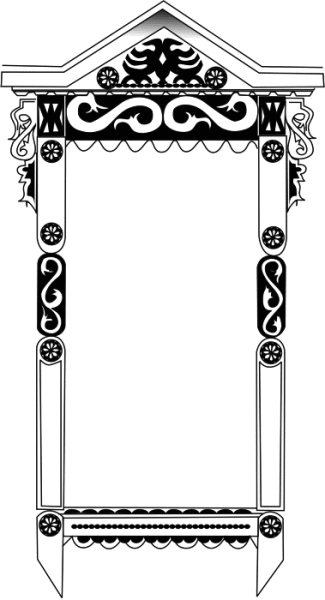 Наличники на окна черно белые