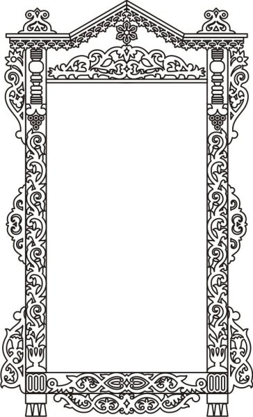 Орнамент для наличника на окна