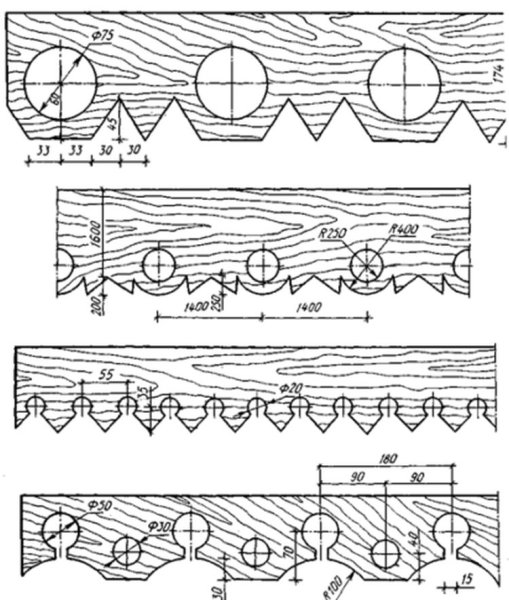Наличники резные деревянные схемы