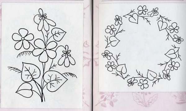 Вышивка гладью схемы