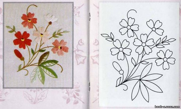 Рисунки для вышивания гладью простые