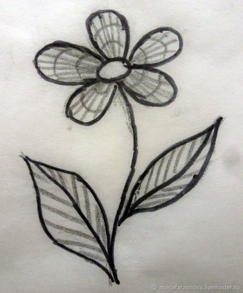 Цветочный узор для вышивки