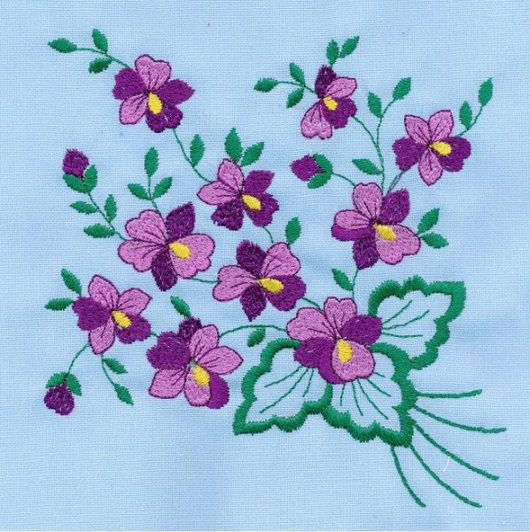 Вышивка гладью схемы для начинающих