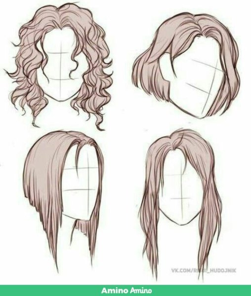 Женские прически карандашом