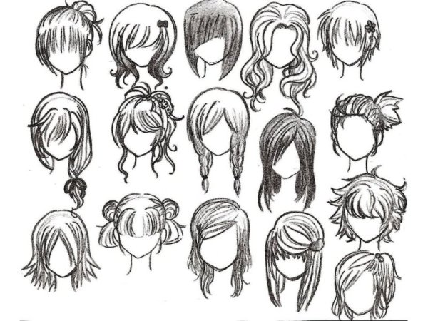 Аниме причёски женские