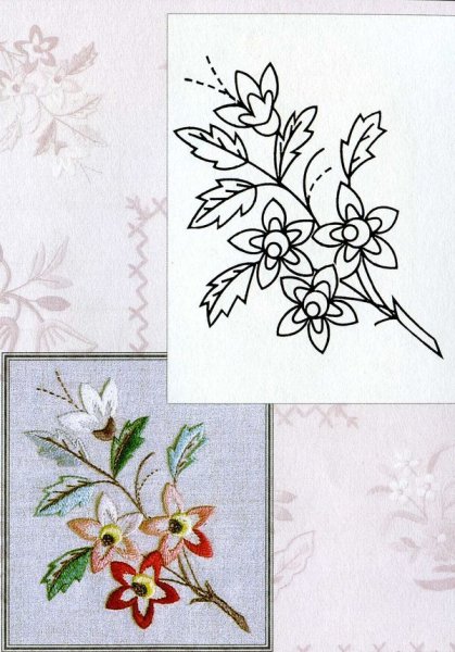 Вышивка гладью схемы