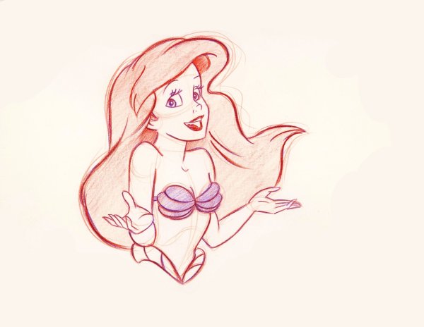 Ариэль для срисовки