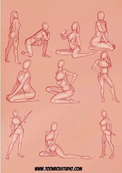 Позы для рисования