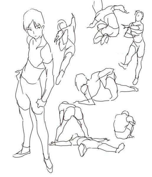 Позы для рисования