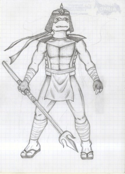 Ниндзя рисунок карандашом сложный