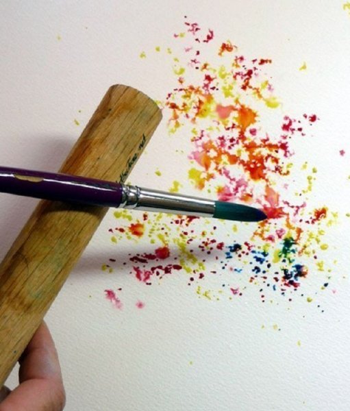Техники рисования кистью