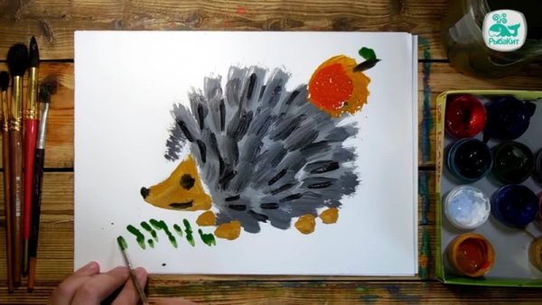 Примакивание кистью