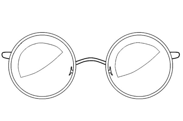 Солнечные очки раскраска