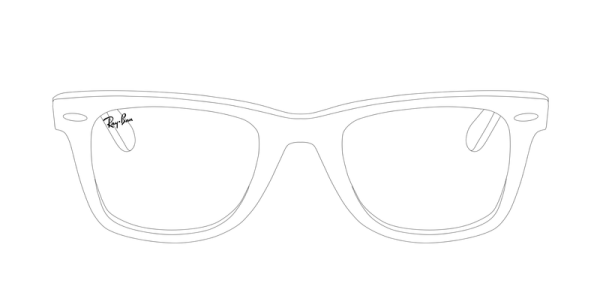 Трафарет очков