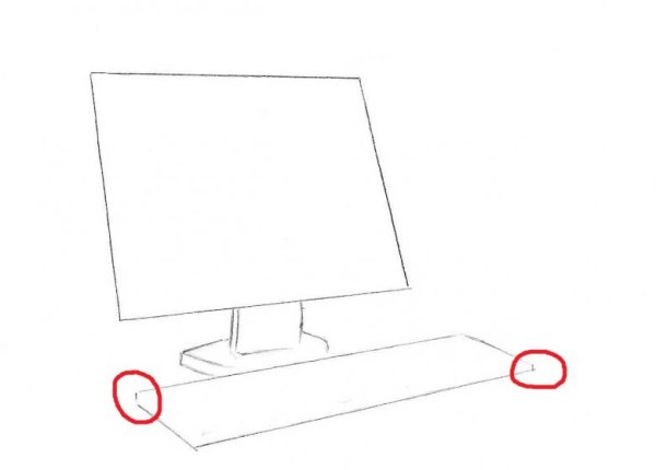 Компьютер рисунок карандашом