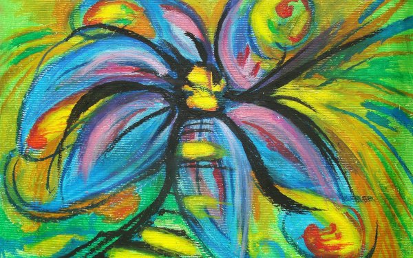 Абстракция пастелью