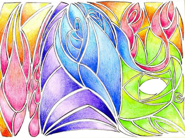 Абстрактные карандаши