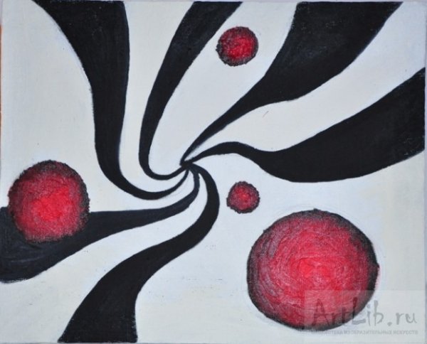 Абстракция карандашом