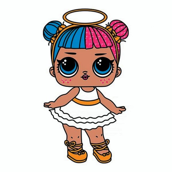 Кукла ЛОЛ карандашом