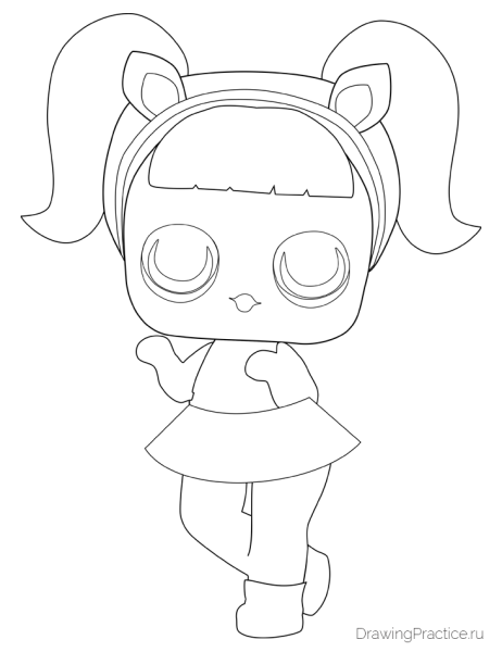 Кукла ЛОЛ поэтапно