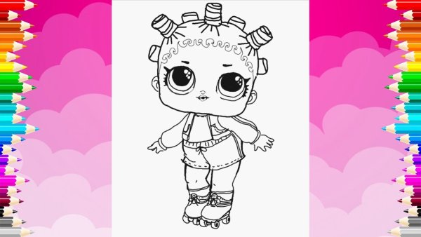 Куклы ЛОЛ для рисования