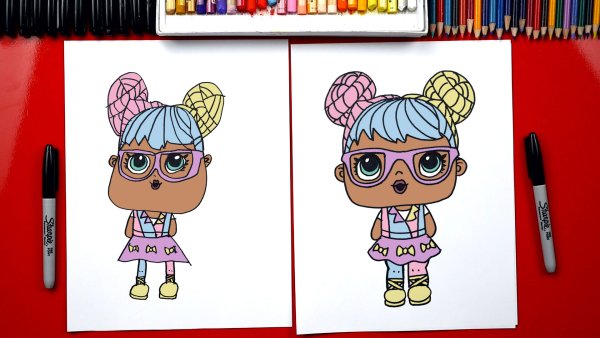 Нарисовать куклу ЛОЛ