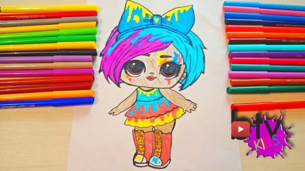 Фломастеры кукла ЛОЛ