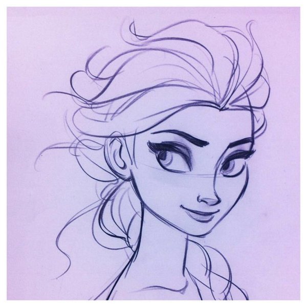 Русалка рисунок для срисовки