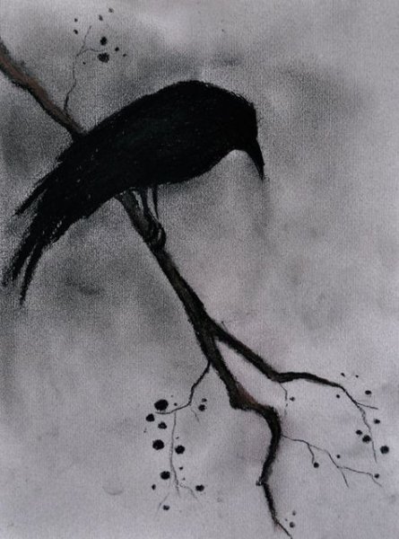 Пастель на черном фоне