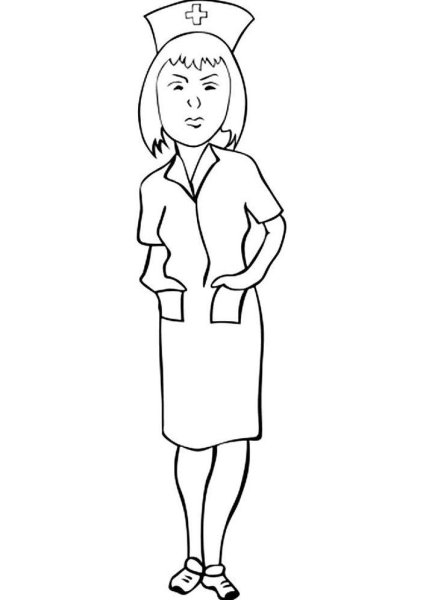 Поэтапное рисование врача для детей