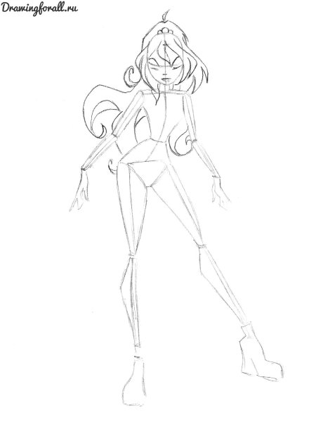 Раскраски Винкс 5 сезон Блум