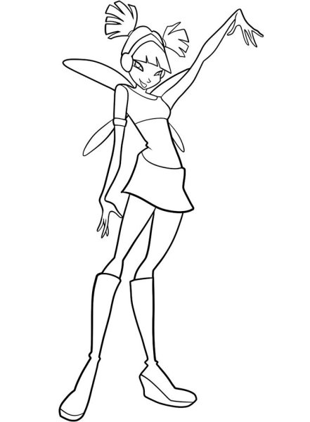 Нарисовать фей Винкс фею Винкс