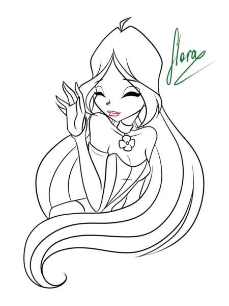 Винкс рисунок легкий