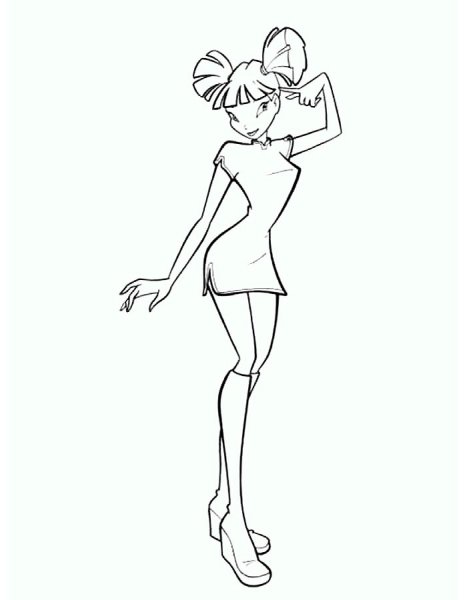 Феи Винкс для срисовки