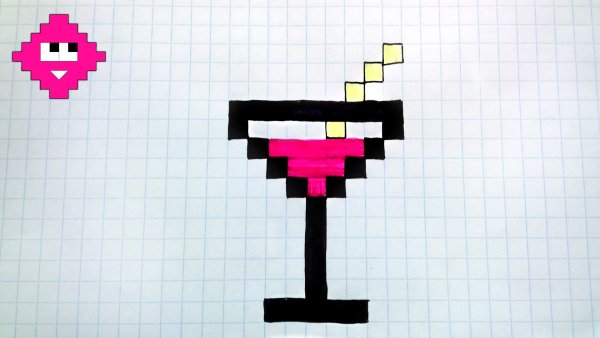 Фрукты в клеточку