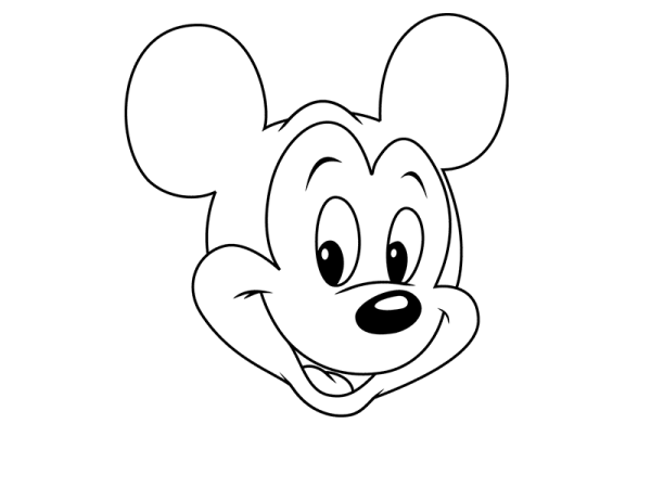 Микки Маус рисунок карандашом для детей