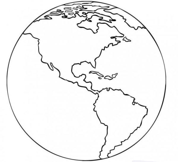 Земля карандашом