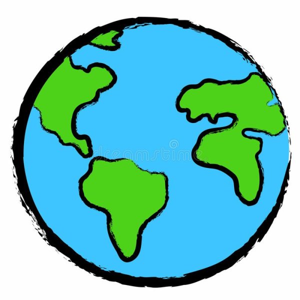 Планета земля в Paint