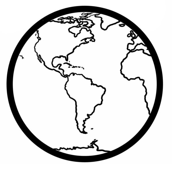 Планета земля трафарет